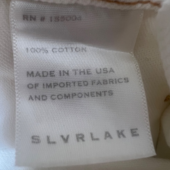 NWT SLVRLAKE + Net Sustain Organic Denim Overalls In Natural White - Picture 8 of 11